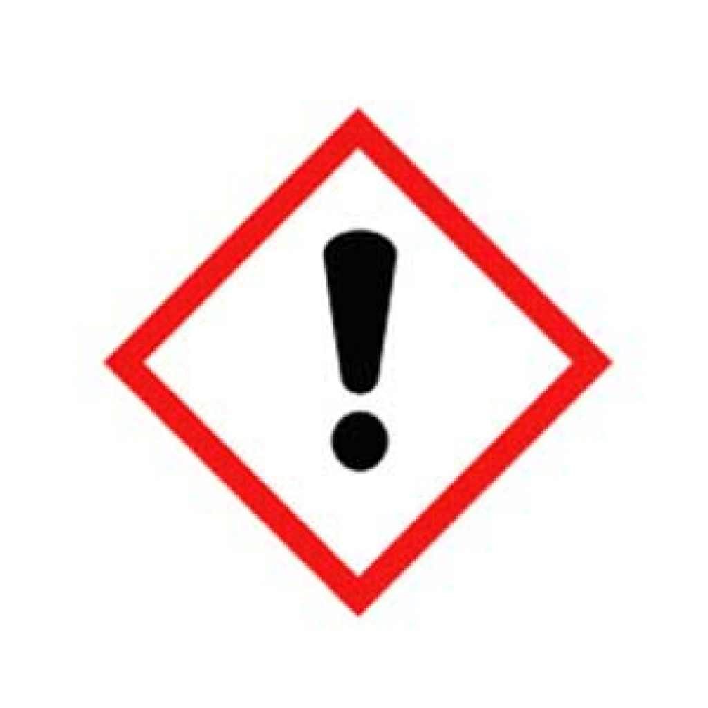 Produkter merket med dette symbolet inneholder kjemikalier som er farlige ved innånding, hudkontakt eller svelging.