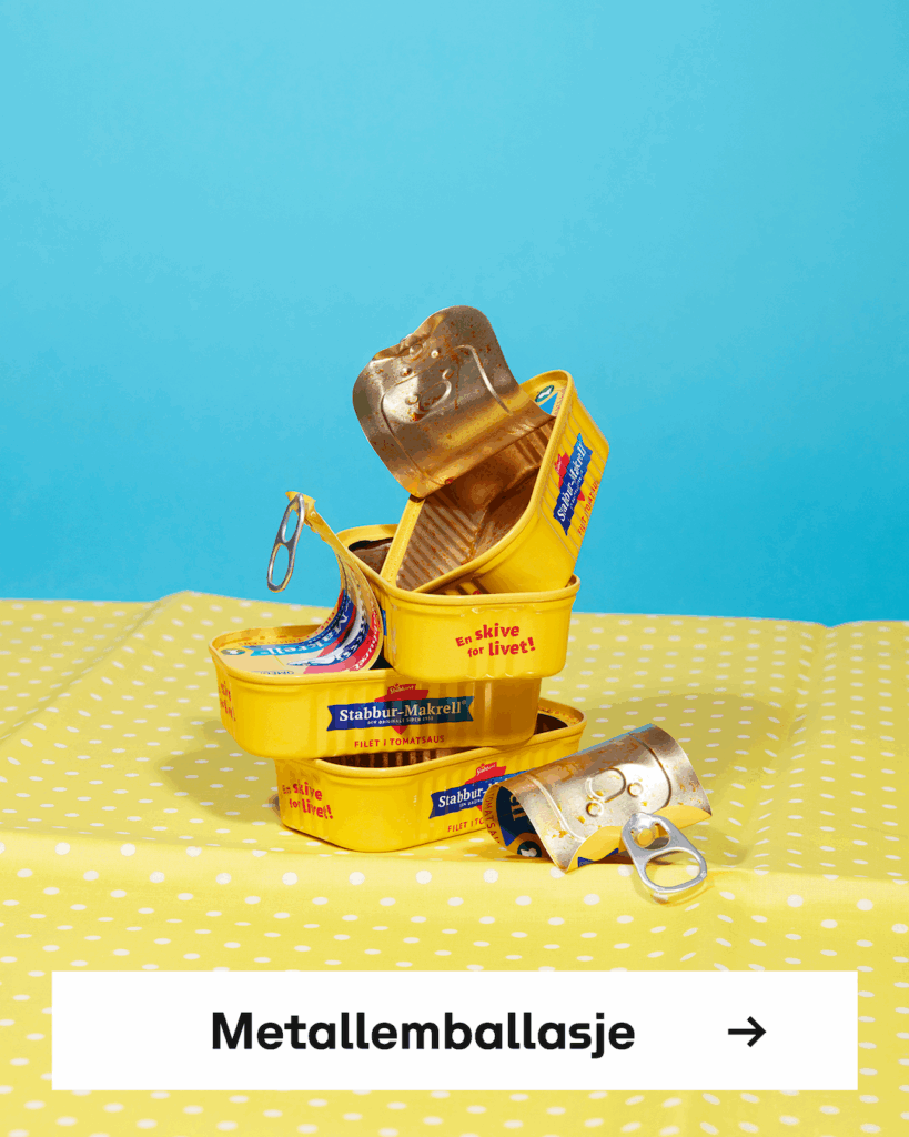 Slik gjenvinnes glass- og metallemballasje